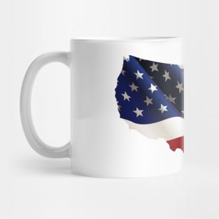 Image: United States flag map Mug